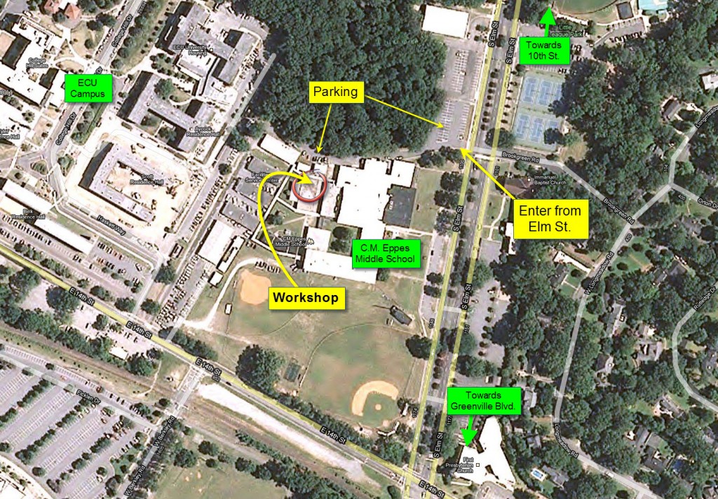 Map to PPR Workshop at C. M. Eppes Middle School By Mr. Kenan Miller